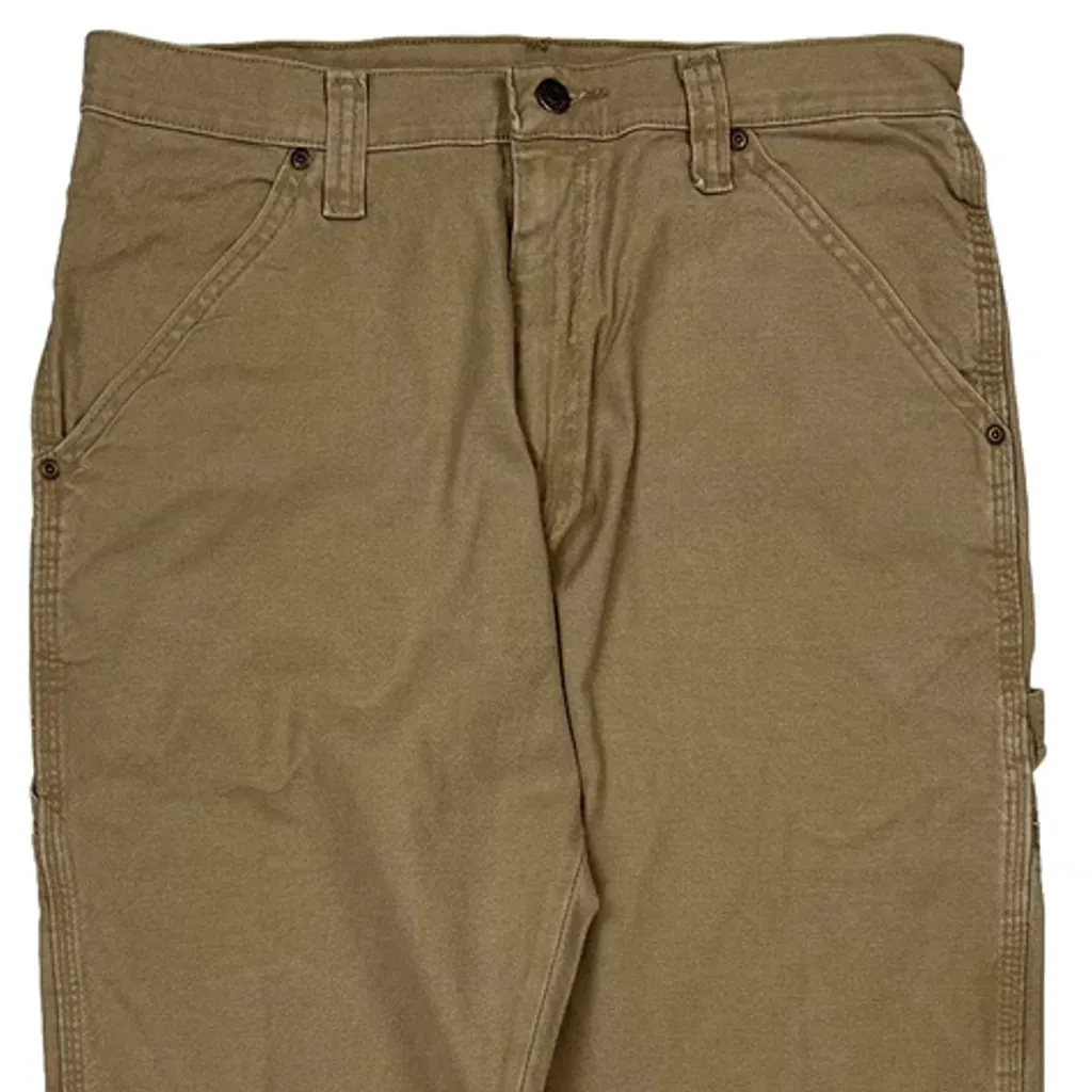 Wrangler Carpenter Trousers - 32W 32L Brown Cotton Blend - Image 10