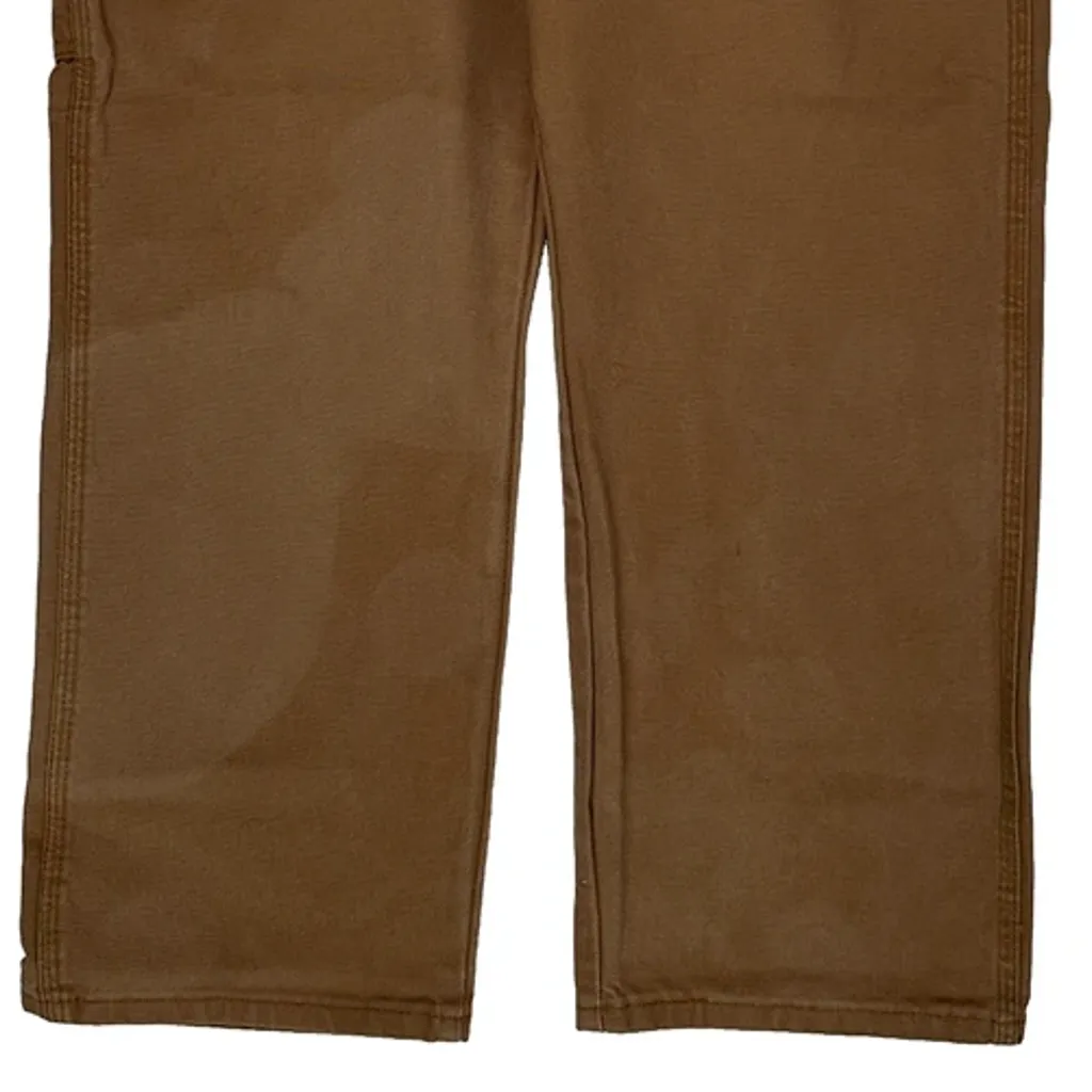 Wrangler Carpenter Trousers - 32W 29L Brown Cotton - Image 11