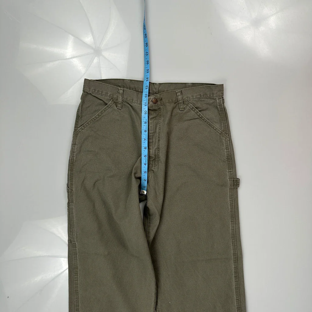 Wrangler Carpenter Trousers - 32W 32L Green Cotton - Image 4
