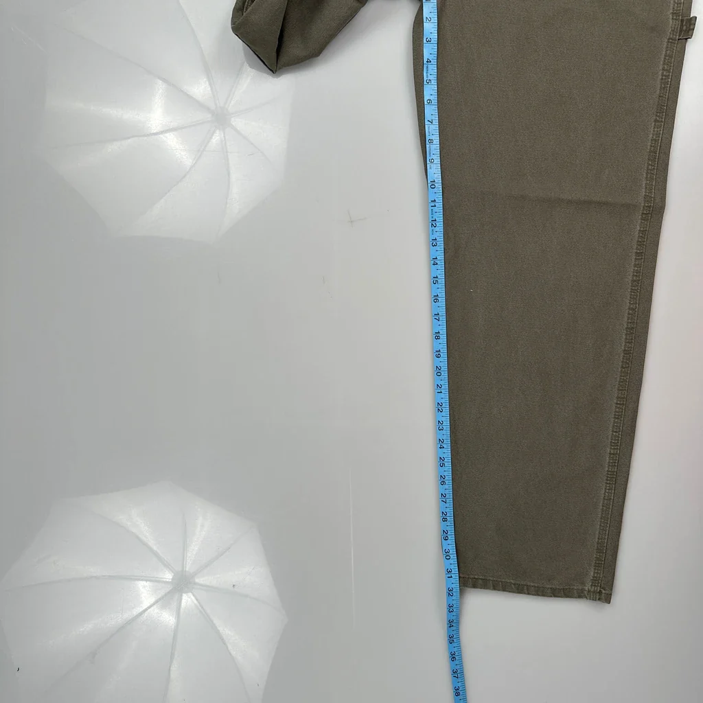 Wrangler Carpenter Trousers - 32W 32L Green Cotton - Image 5