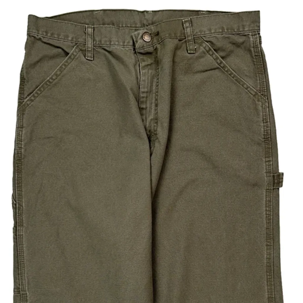 Wrangler Carpenter Trousers - 32W 32L Green Cotton - Image 9