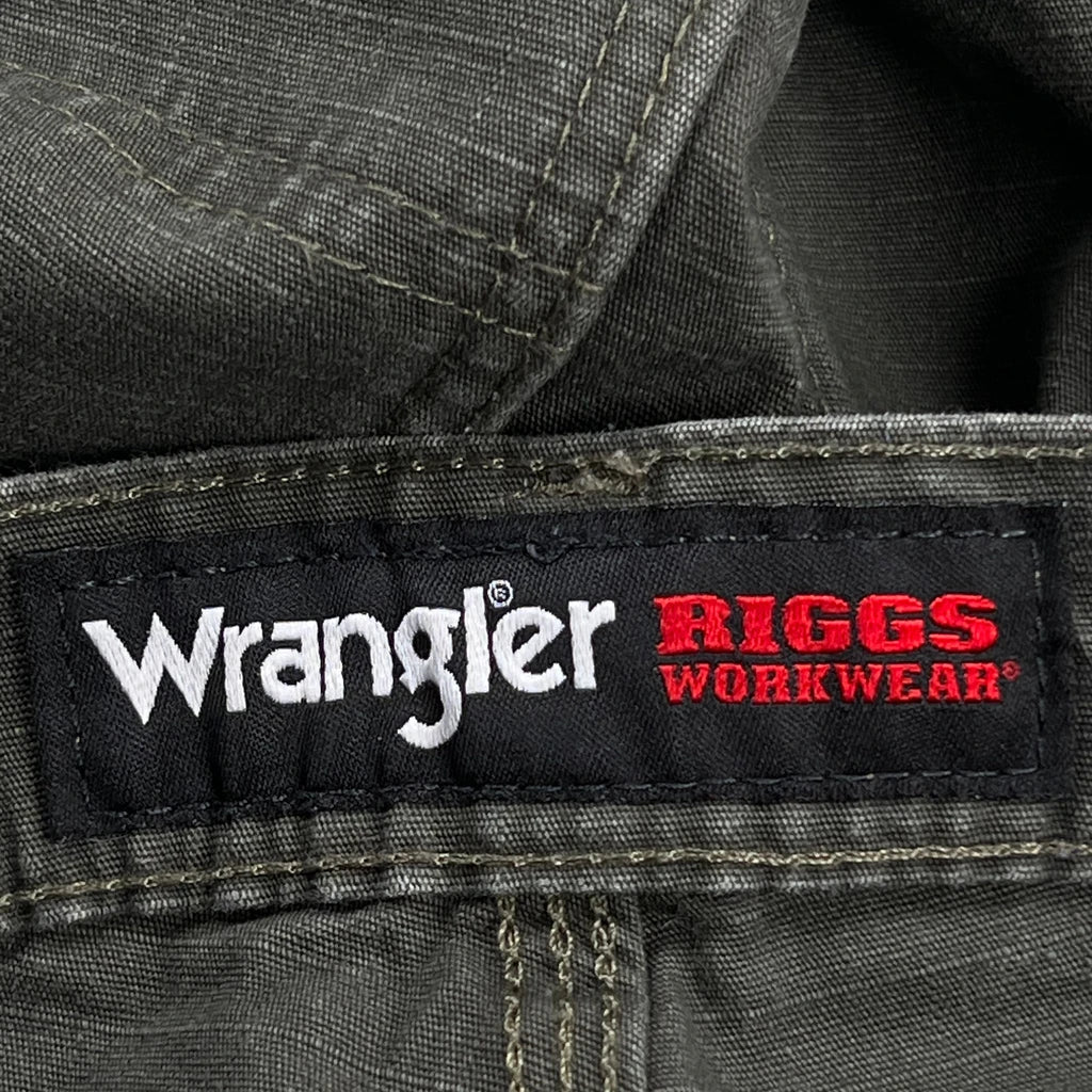 Wrangler Carpenter Trousers - 36W 29L Green Cotton - Image 6
