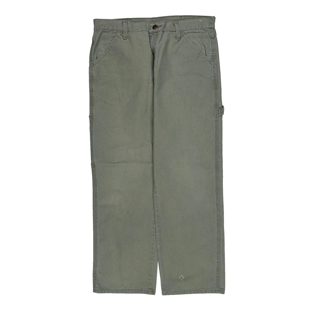 Wrangler Carpenter Trousers - 33W 30L Grey Cotton - Image 2