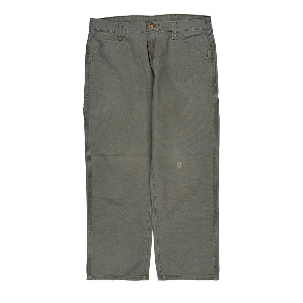 Wrangler Carpenter Trousers - 33W 29L Grey Cotton - Image 2