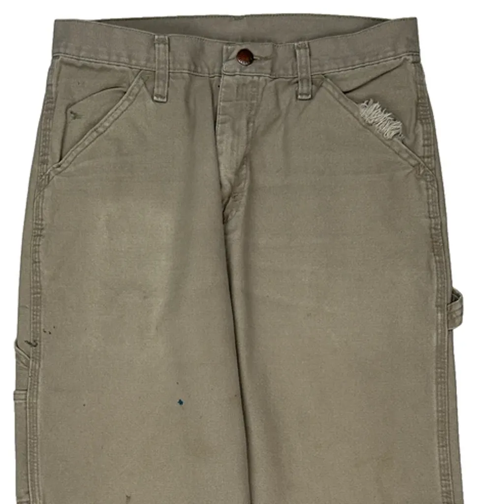 Wrangler Carpenter Trousers - 30W 29L Khaki Cotton - Image 11