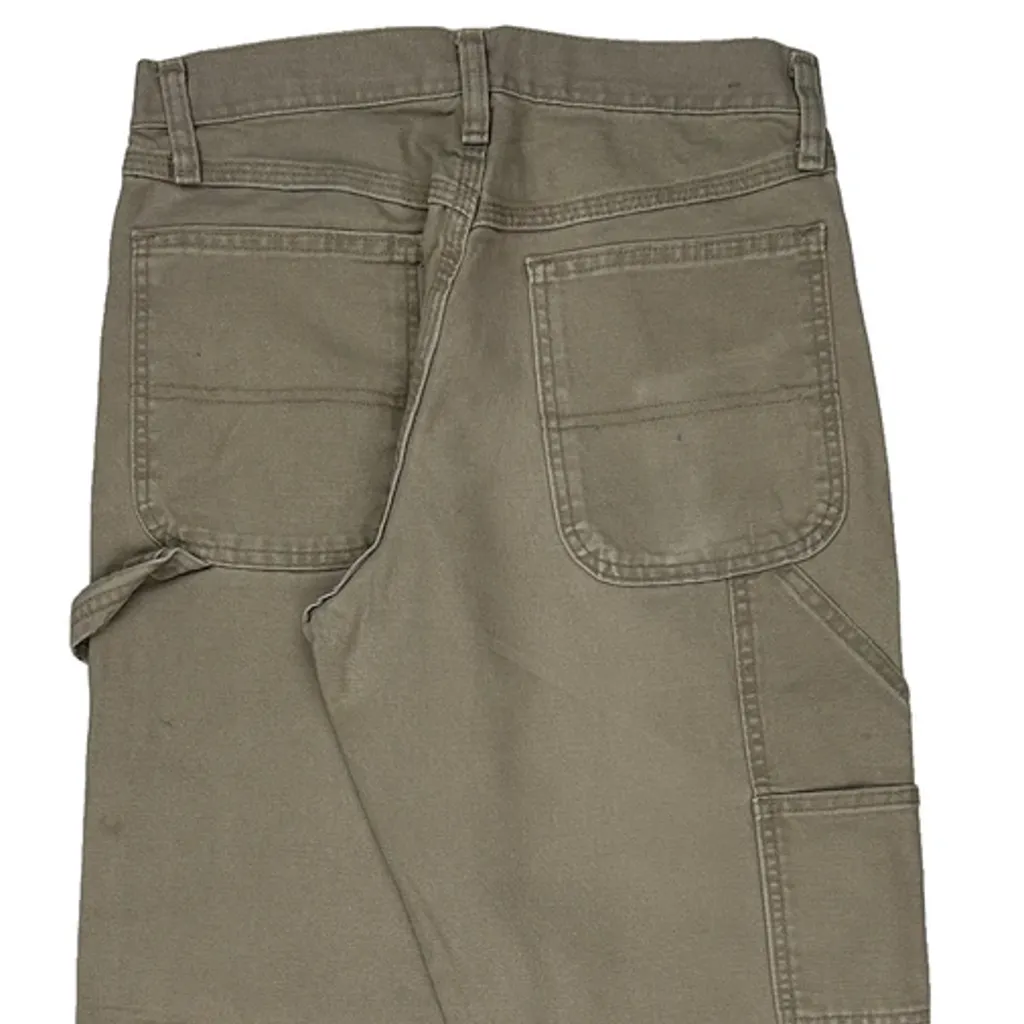 Wrangler Carpenter Trousers - 30W 29L Khaki Cotton - Image 8