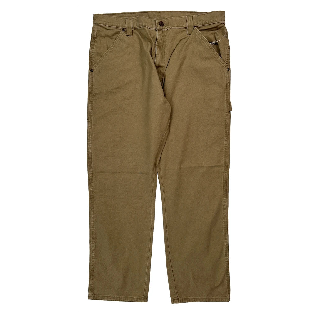 Wrangler Carpenter Trousers - 34W 30L Khaki Cotton - Image 2