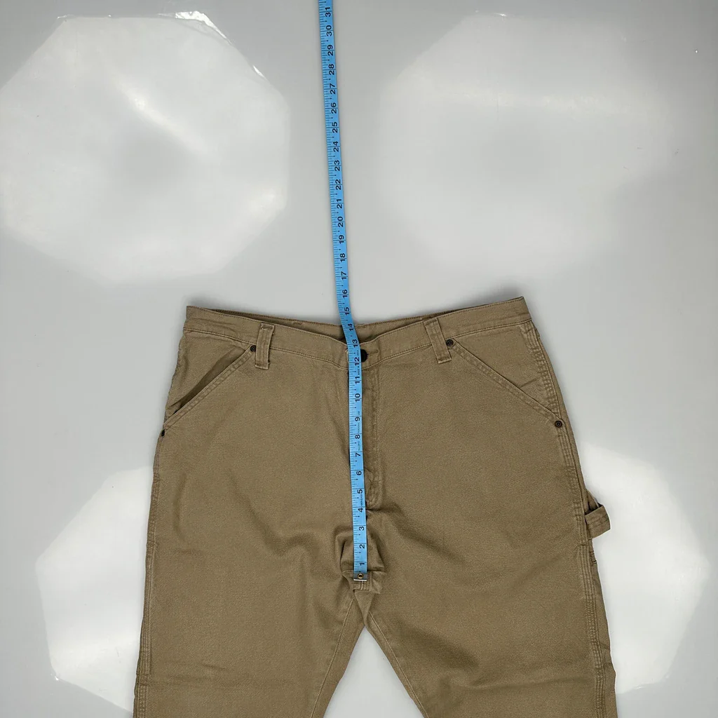 Wrangler Carpenter Trousers - 38W 29L Khaki Cotton - Image 4