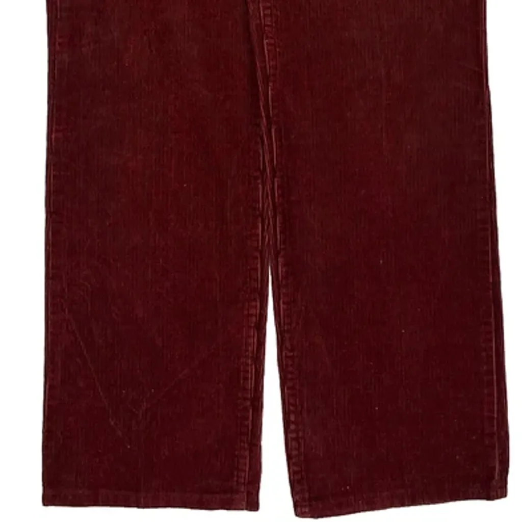 Wrangler Cord Trousers - 32″ Waist Burgundy Corduroy - Image 8