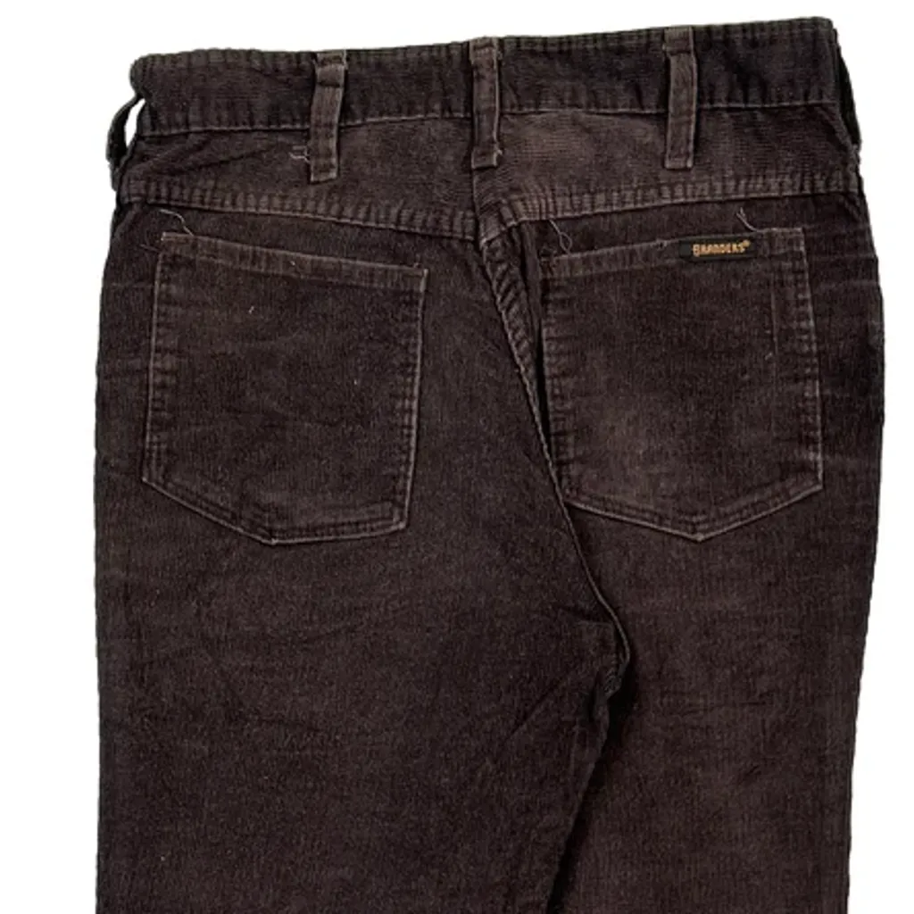 Wrangler Cord Trousers - 28″ Waist Brown Corduroy - Image 6
