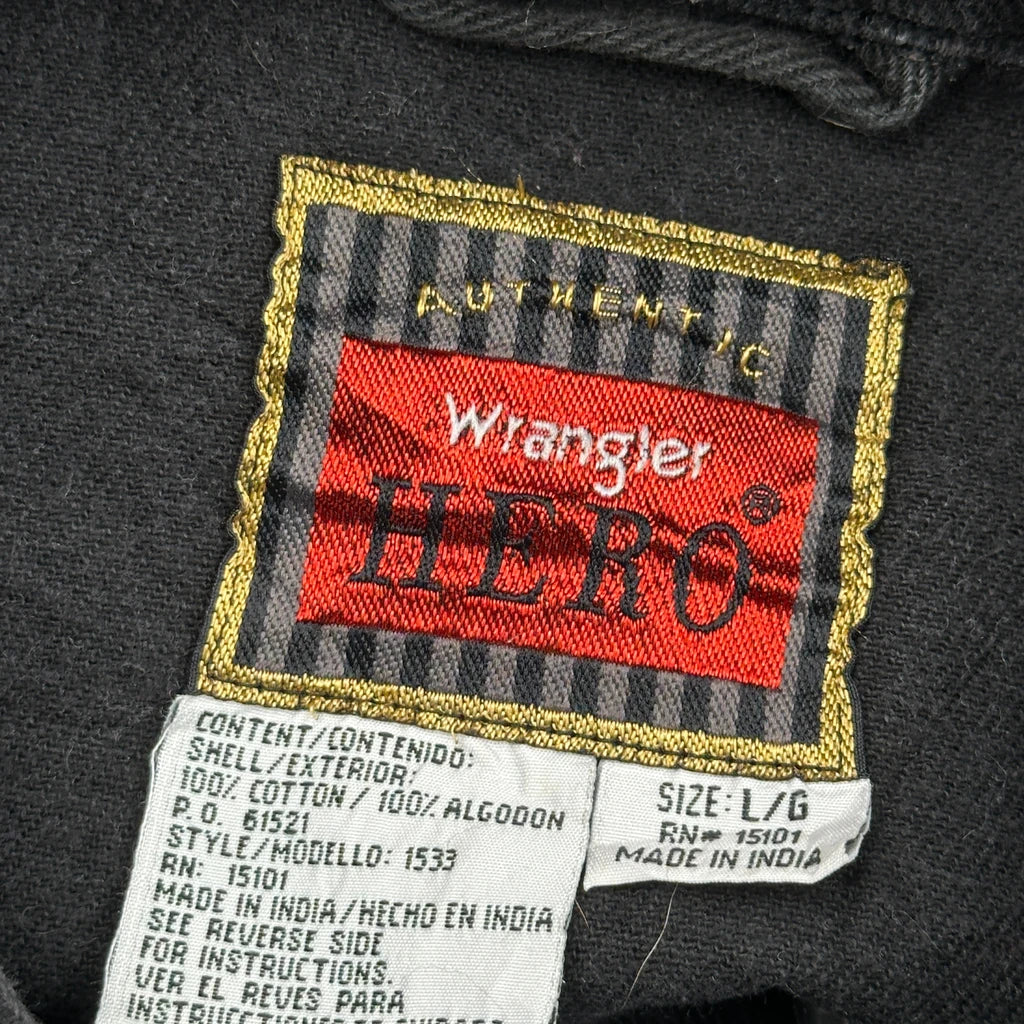 Wrangler Denim Jacket - Large Black Cotton - Image 3