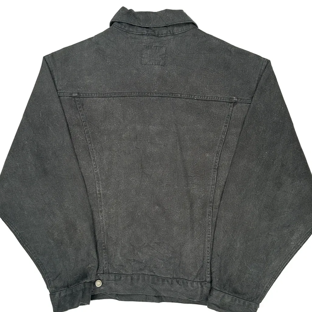 Wrangler Denim Jacket - Large Black Cotton - Image 6