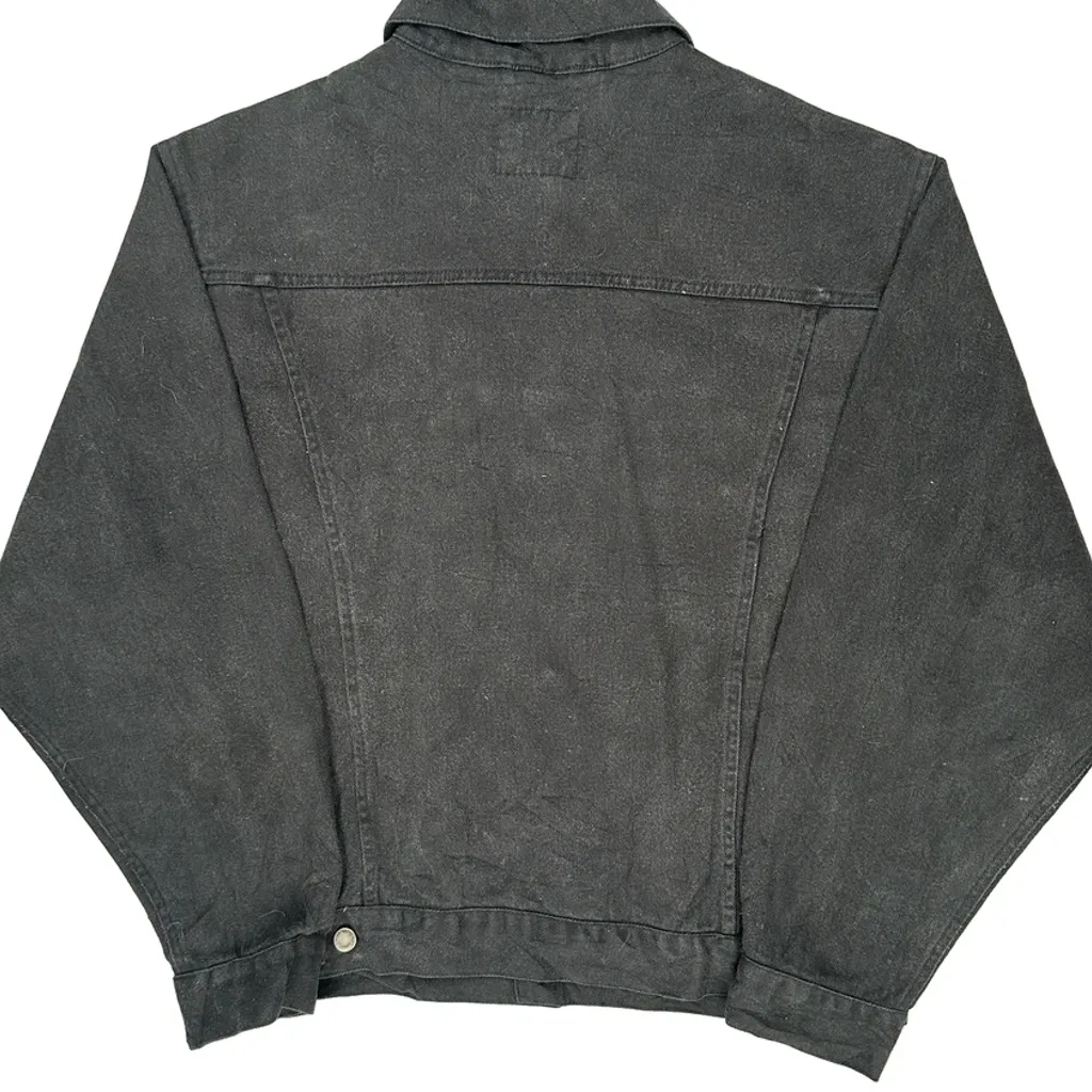 Wrangler Denim Jacket - Large Black Cotton - Image 7