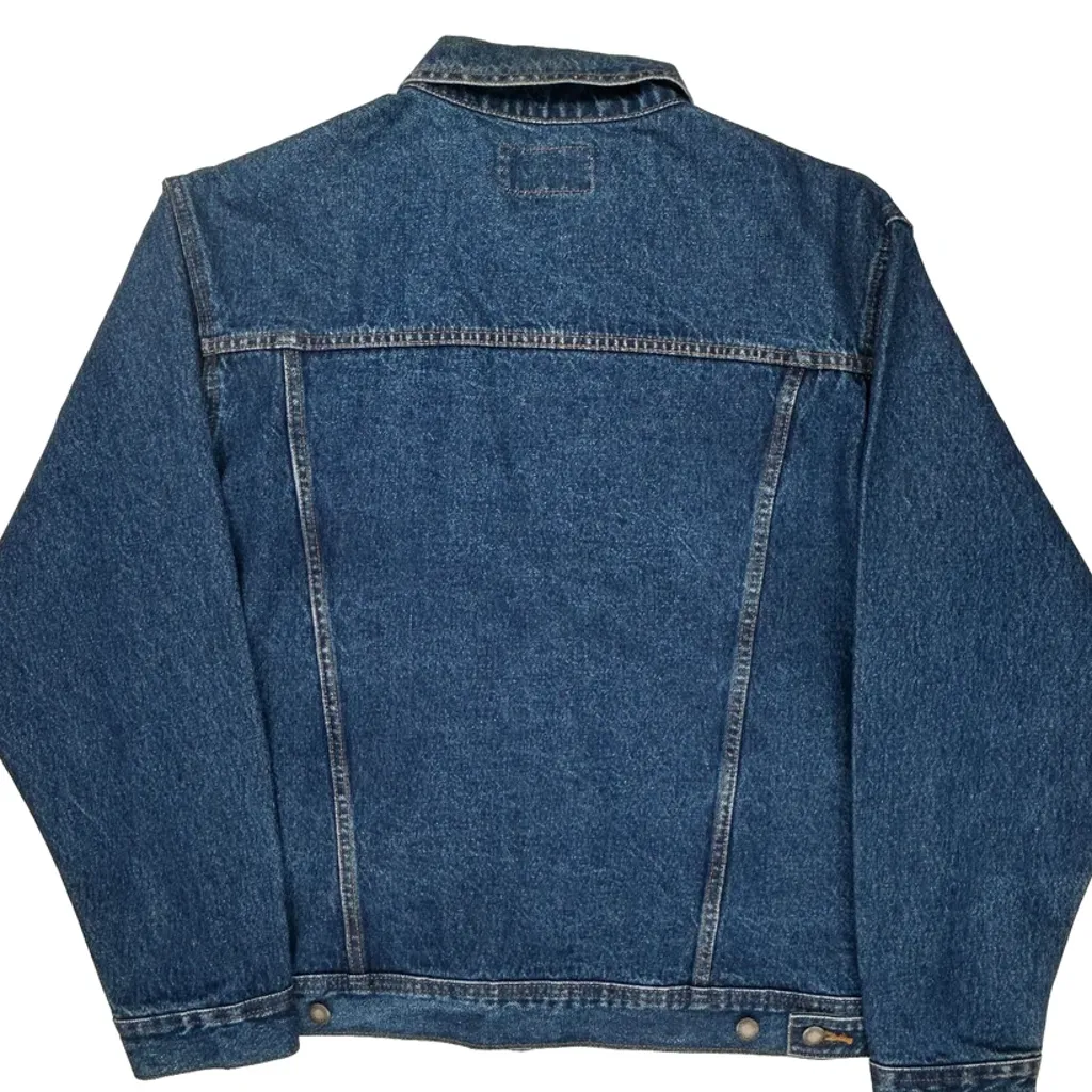 Wrangler Denim Jacket - Large Blue Cotton - Image 6