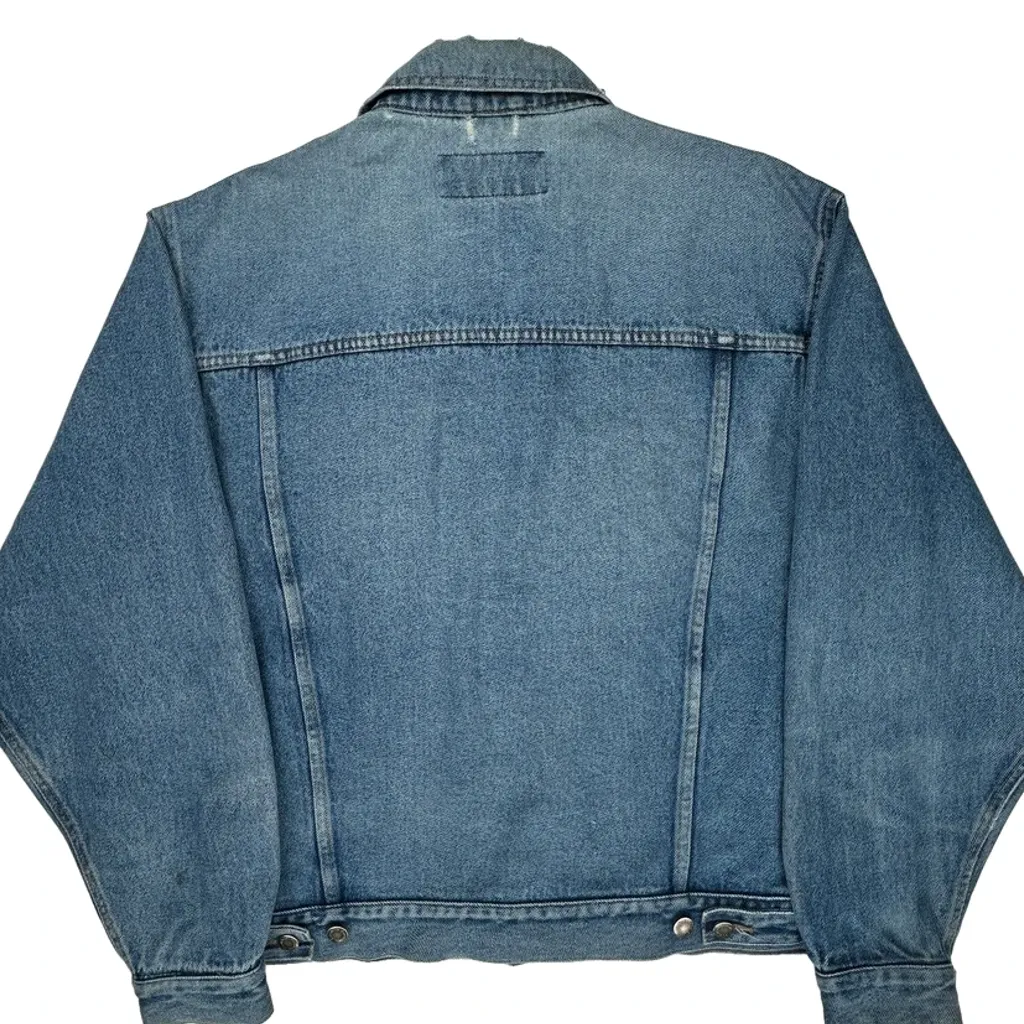 Wrangler Denim Jacket - Large Blue Cotton - Image 6