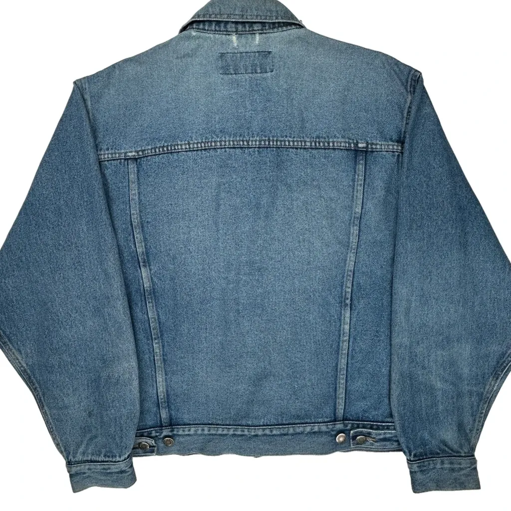 Wrangler Denim Jacket - Large Blue Cotton - Image 7
