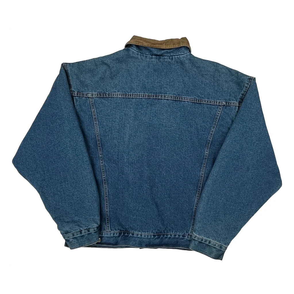 Wrangler Denim Jacket - Large Blue Cotton - Image 2