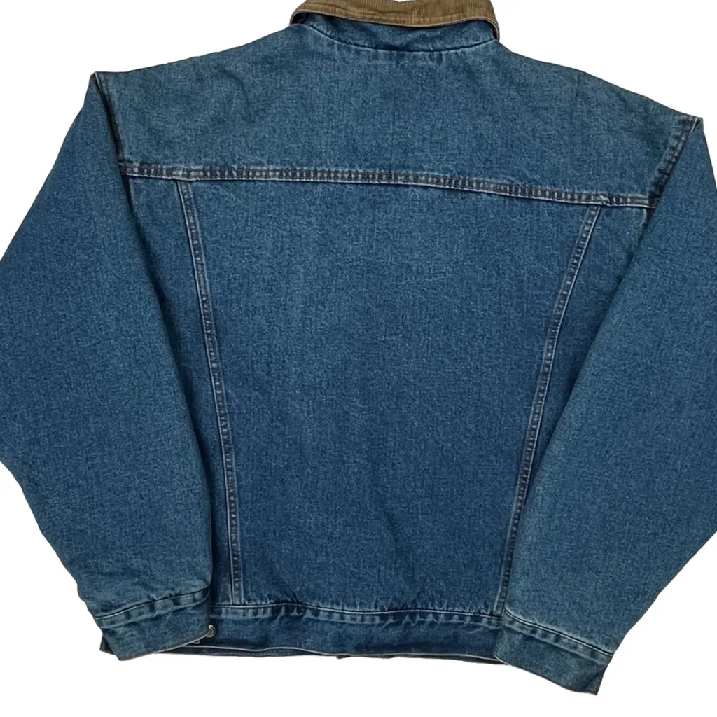 Wrangler Denim Jacket - Large Blue Cotton - Image 7