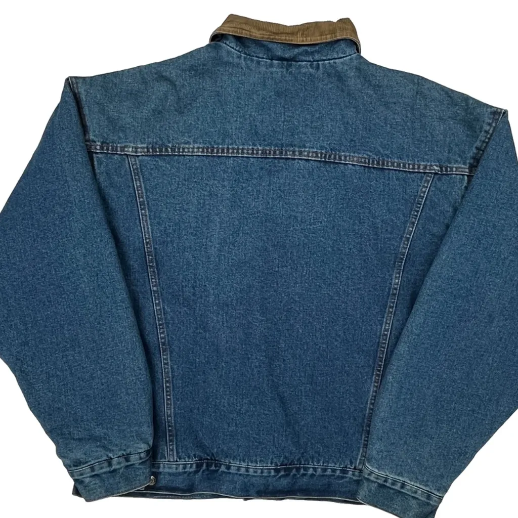 Wrangler Denim Jacket - Large Blue Cotton - Image 6