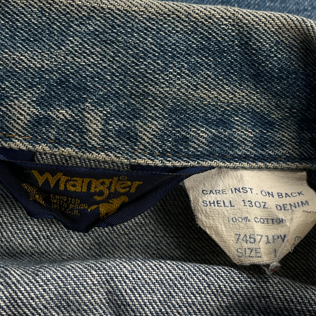 Wrangler Denim Jacket - Large Blue Cotton - Image 3