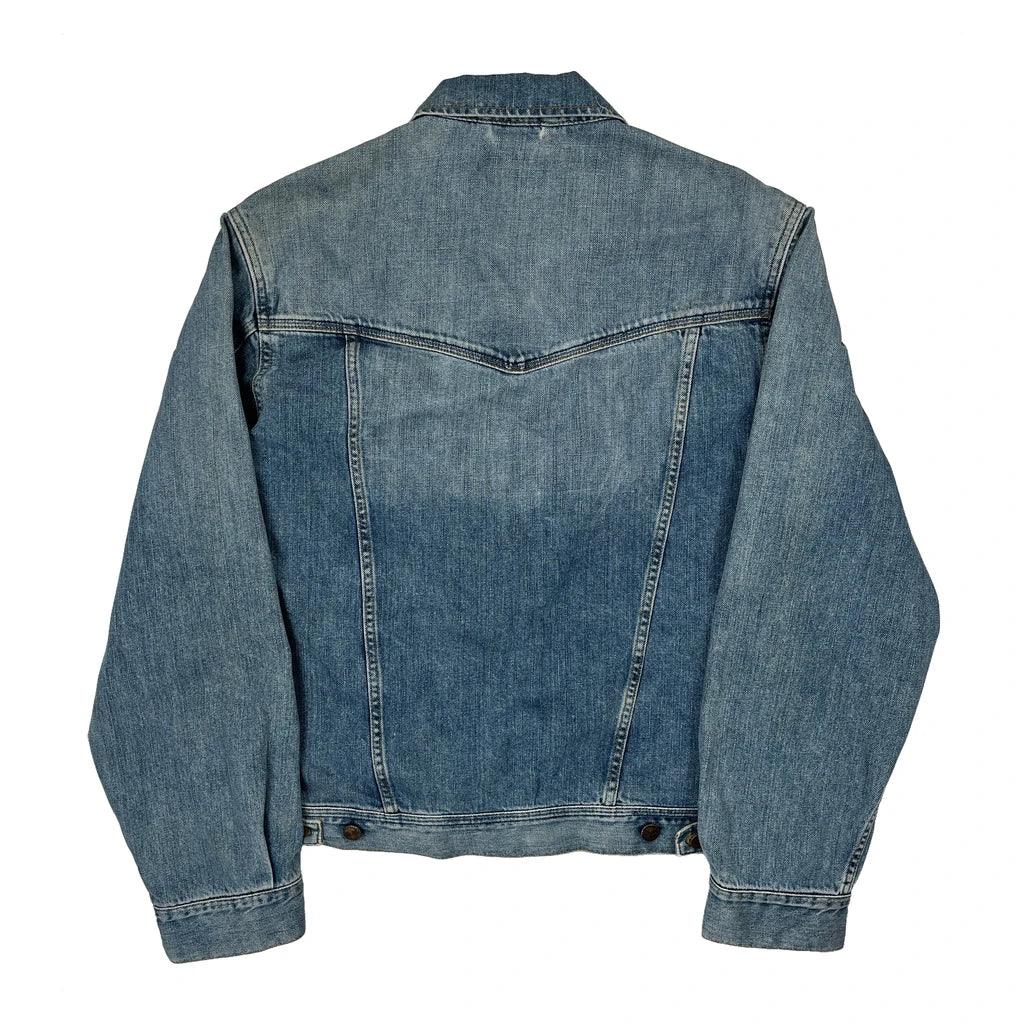 Wrangler Denim Jacket - Large Blue Denim - Image 2
