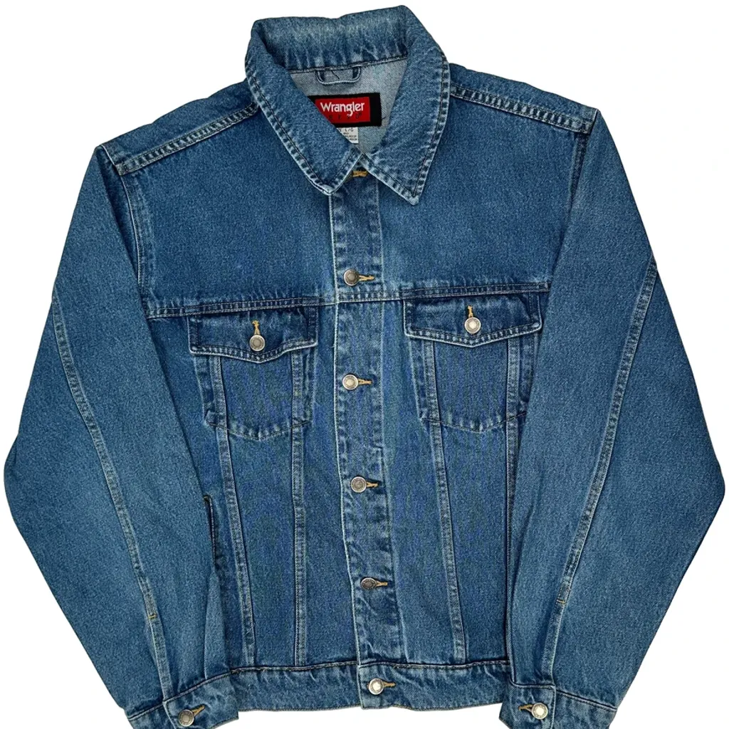 Wrangler Denim Jacket - Large Blue Denim - Image 4