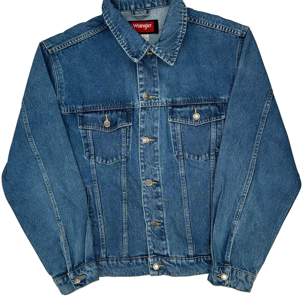 Wrangler Denim Jacket - Large Blue Denim - Image 5