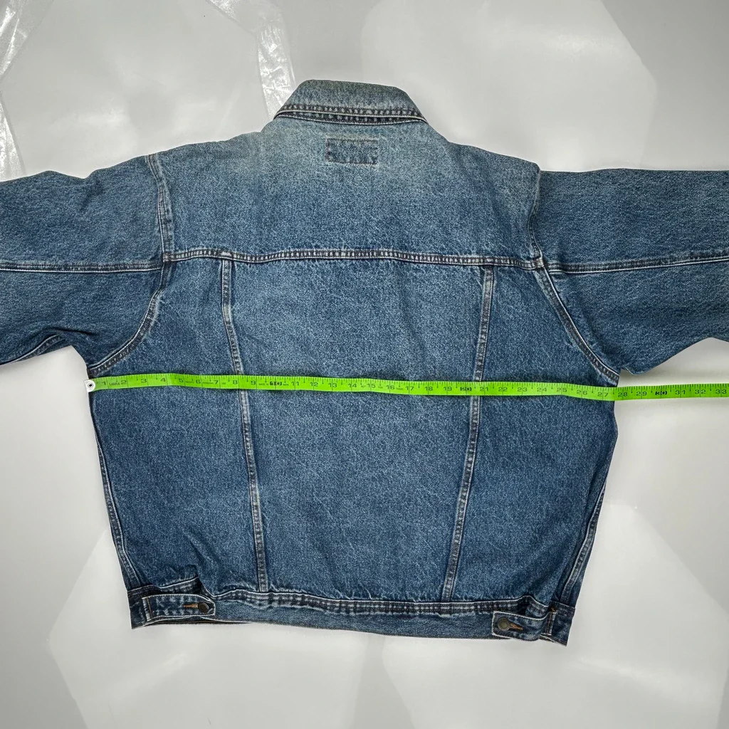 Wrangler Denim Jacket - No Size Blue Denim - Image 3