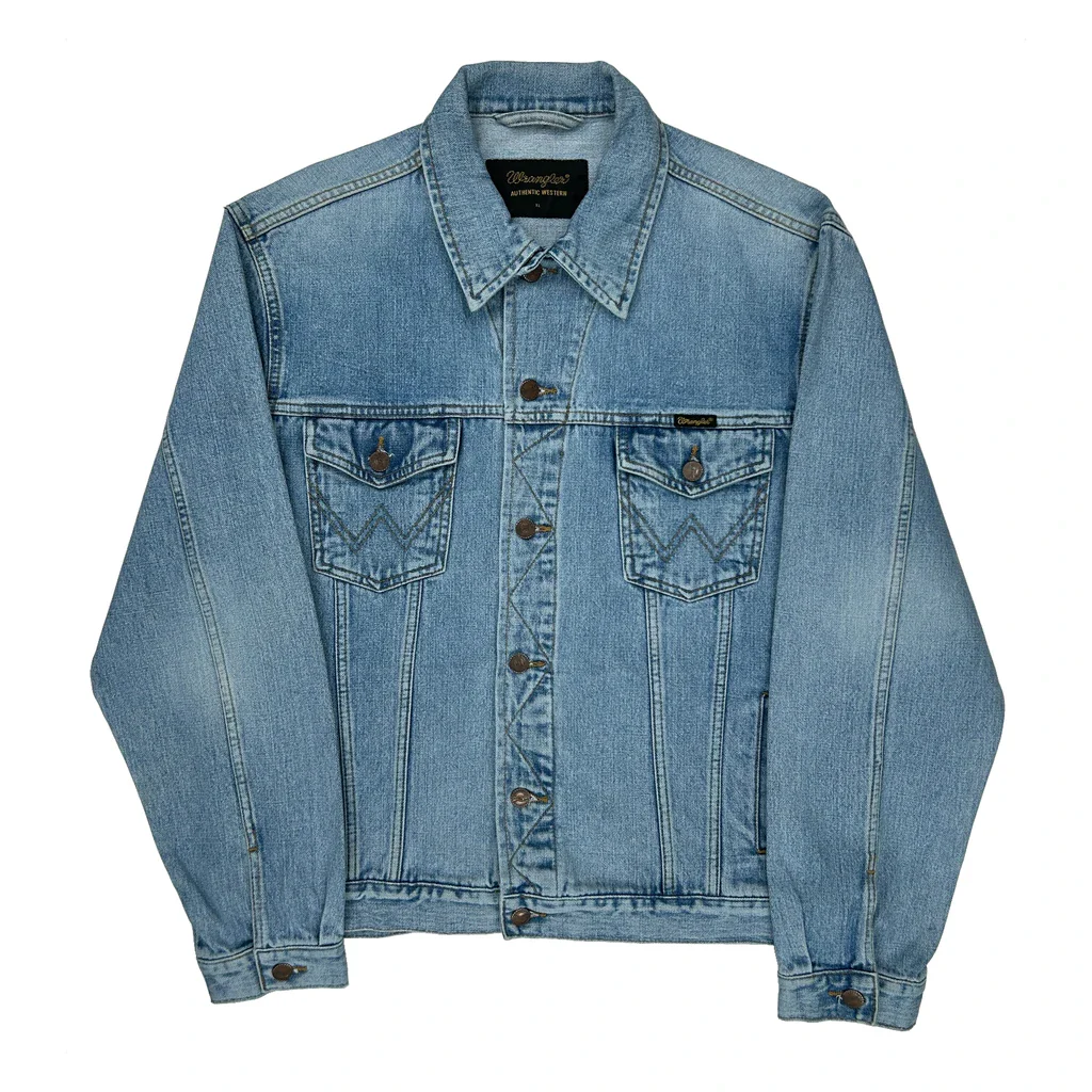Wrangler Denim Jacket - XL Blue Denim