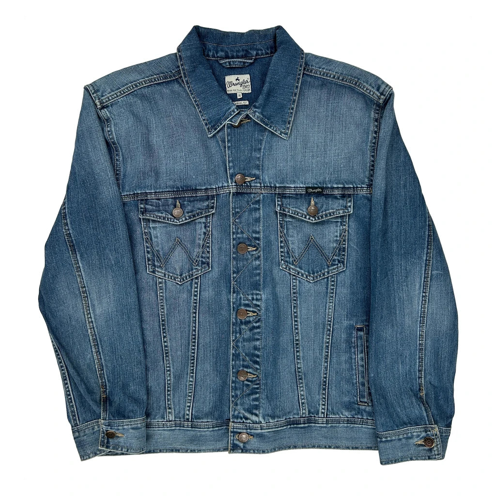 Wrangler Denim Jacket - XL Blue Denim