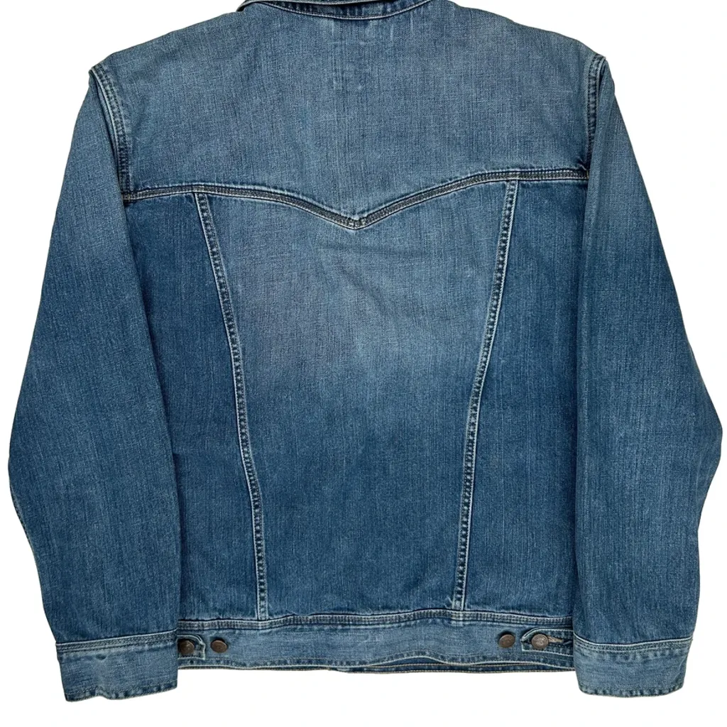 Wrangler Denim Jacket - XL Blue Denim - Image 6