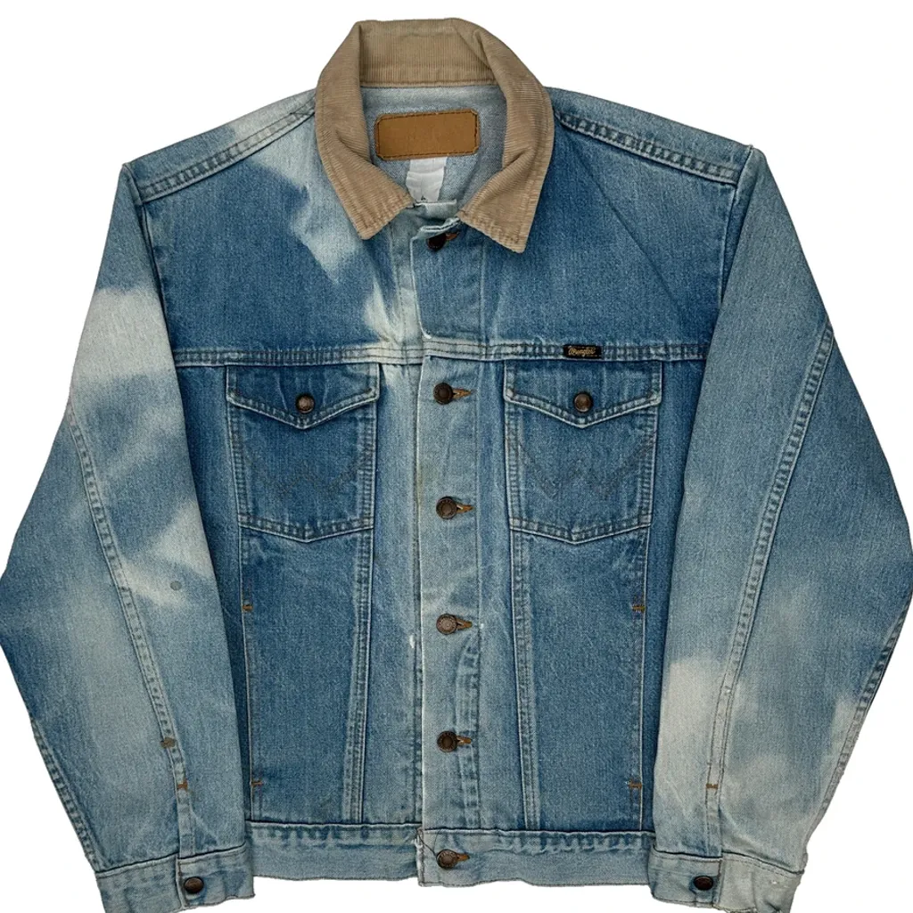Wrangler Denim Jacket - Large Light Wash Denim - Image 4