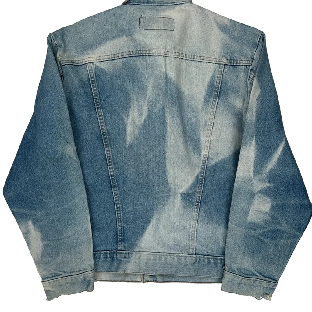 Wrangler Denim Jacket - Large Light Wash Denim - Image 7