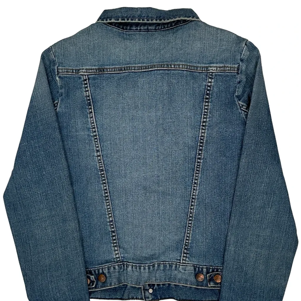 Wrangler Denim Jacket - Large Blue Cotton - Image 7