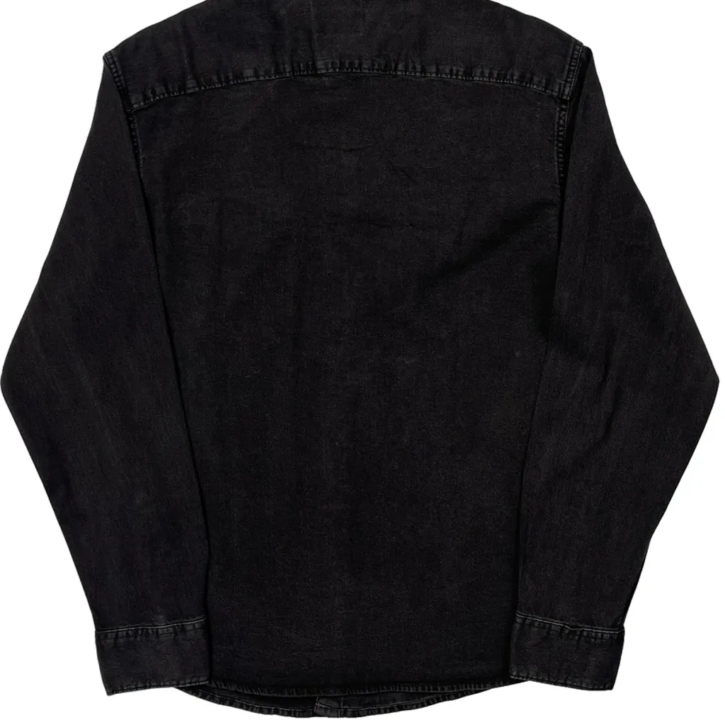 Wrangler Denim Shirt - Medium Black Cotton - Image 7