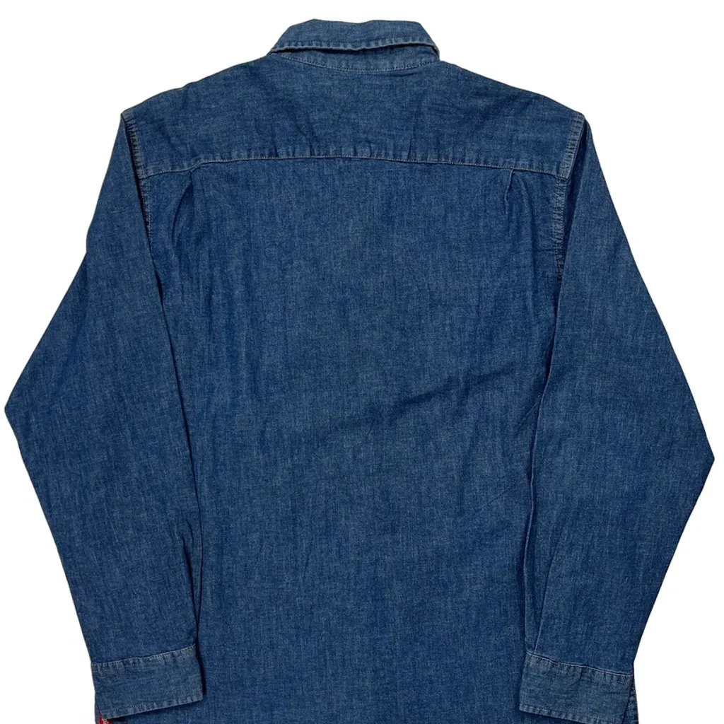 Wrangler Denim Shirt - Large Blue Denim - Image 6