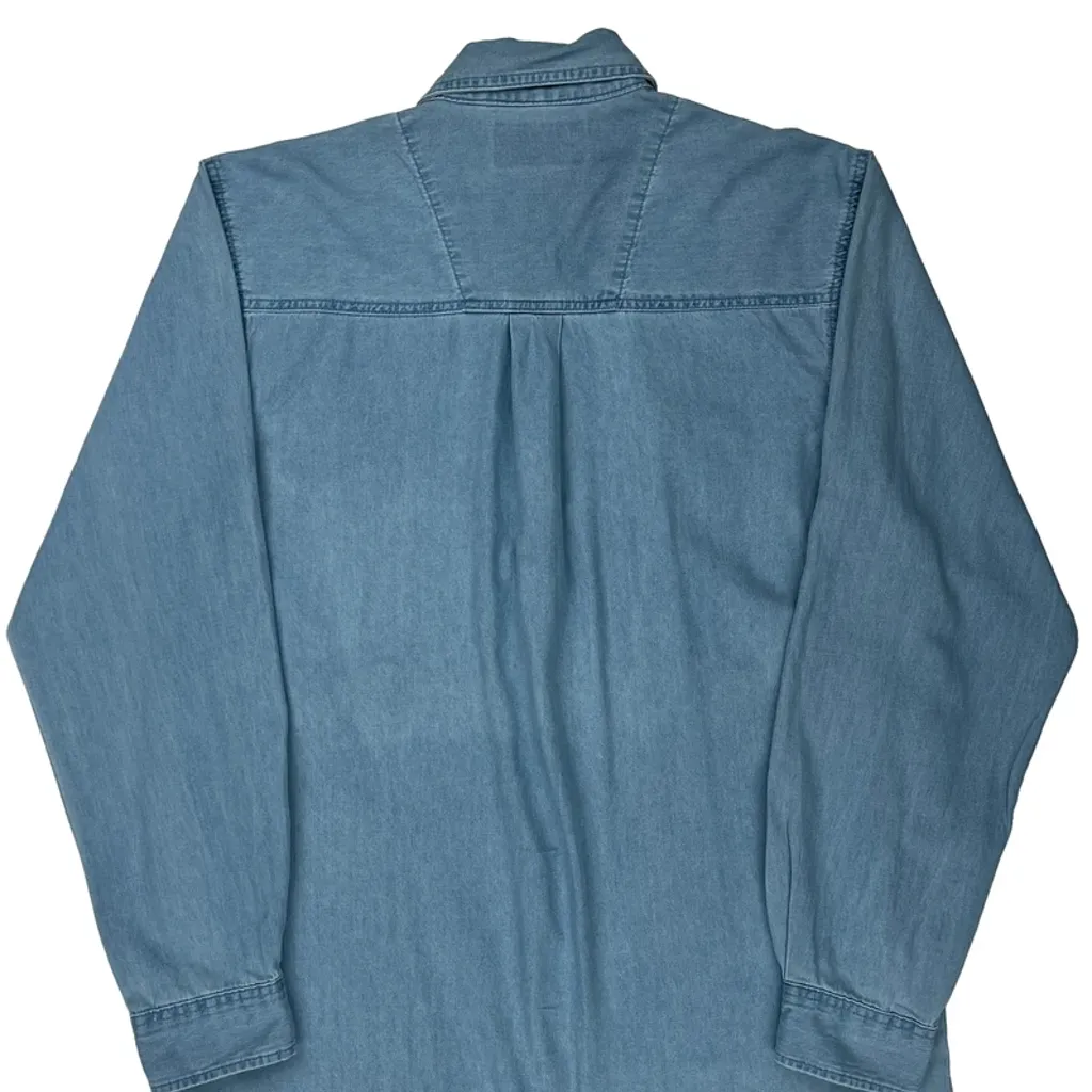 Wrangler Denim Shirt - Large Blue Cotton - Image 7