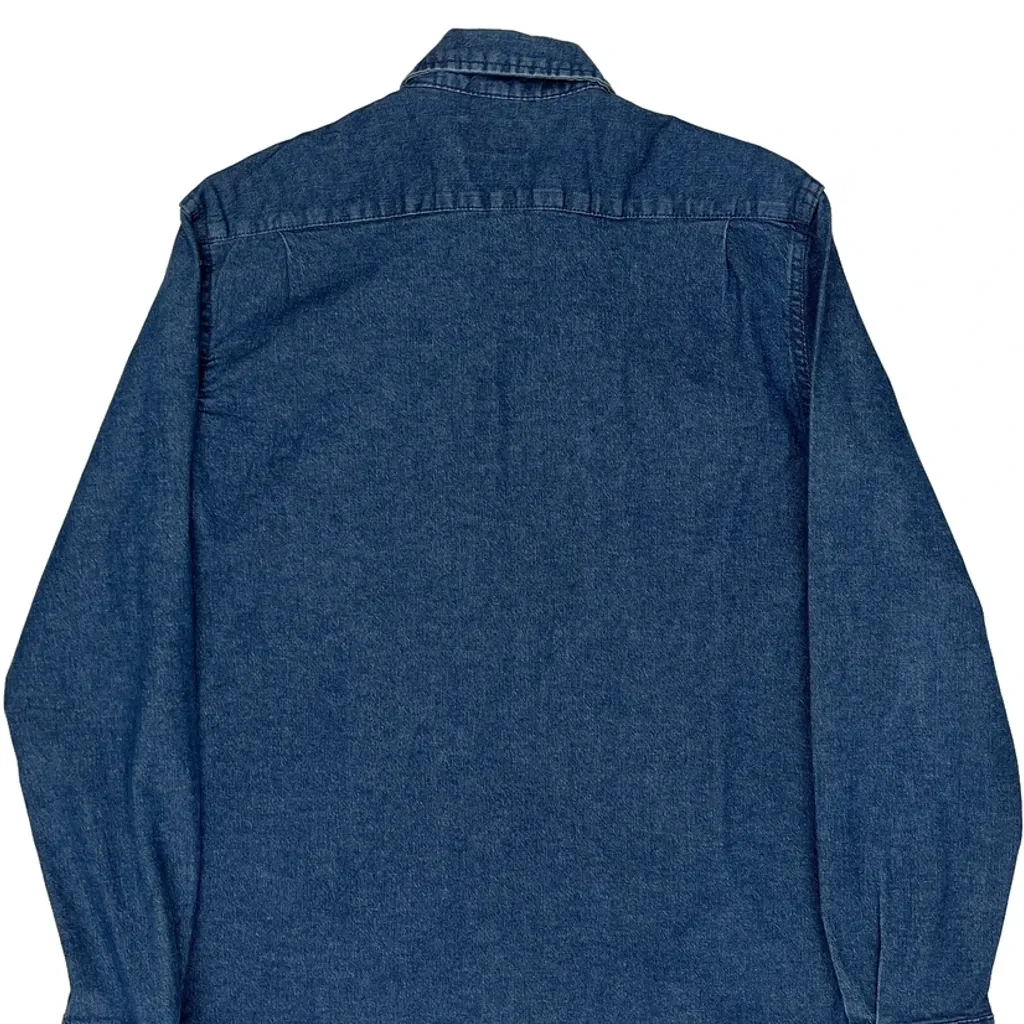 Wrangler Denim Shirt - Medium Blue Cotton - Image 6