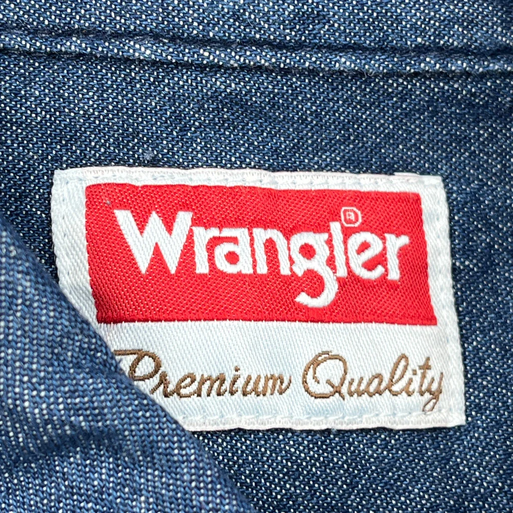 Wrangler Denim Shirt - Small Blue Cotton - Image 3
