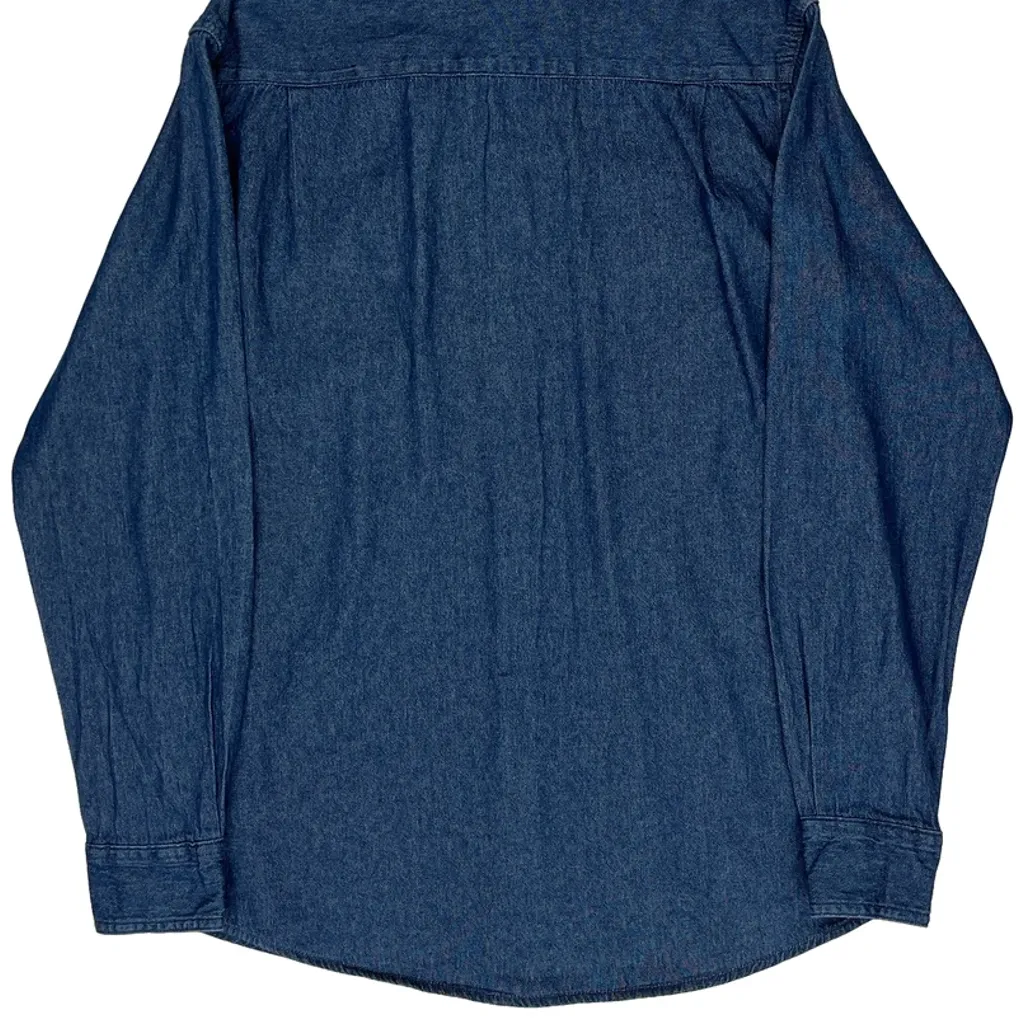 Wrangler Denim Shirt - Small Blue Cotton - Image 7