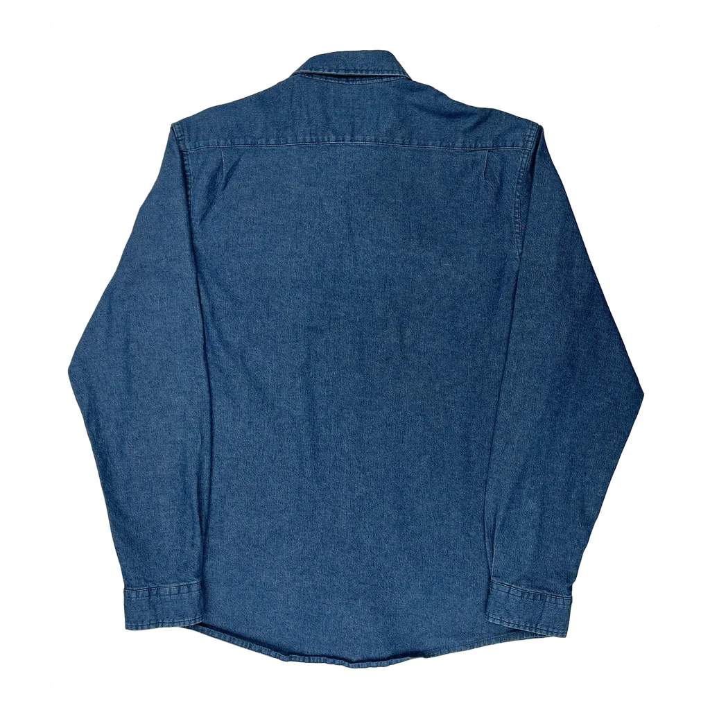 Wrangler Denim Shirt - XL Blue Cotton - Image 2