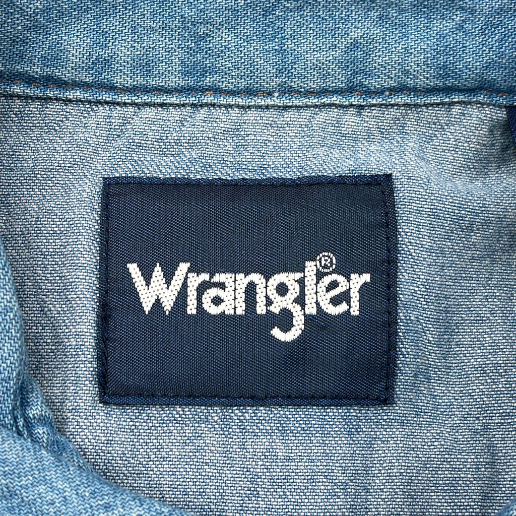Wrangler Denim Shirt - XL Blue Denim - Image 3