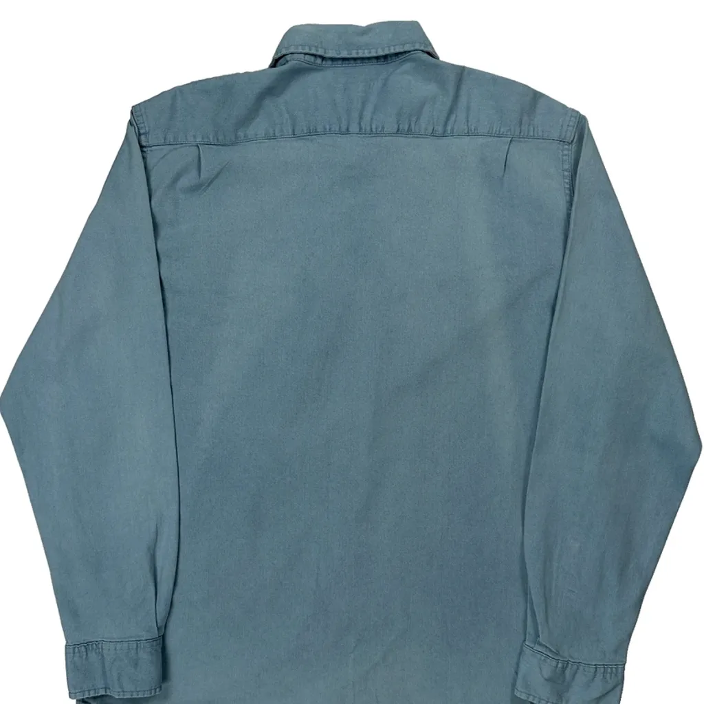 Wrangler Denim Shirt - XL Blue Cotton - Image 7