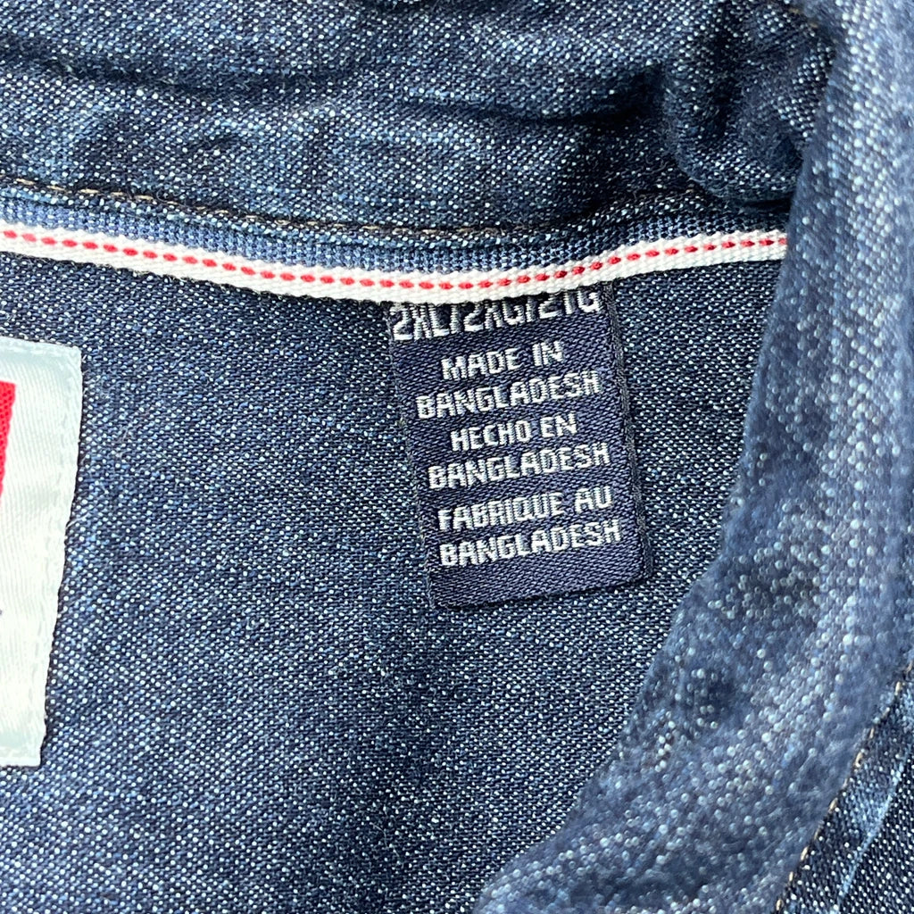 Wrangler Denim Shirt - 2XL Blue Denim - Image 4