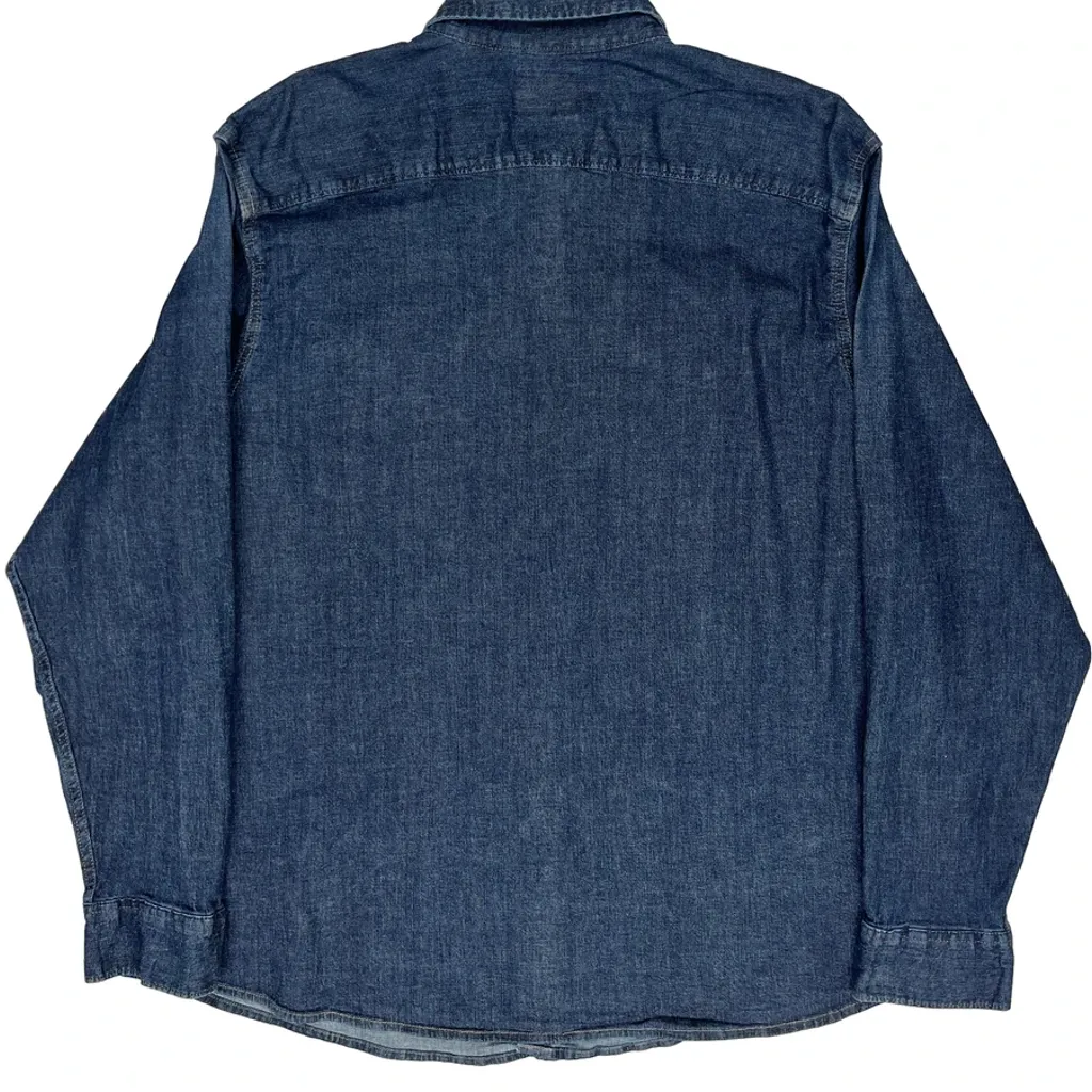 Wrangler Denim Shirt - 2XL Blue Denim - Image 8