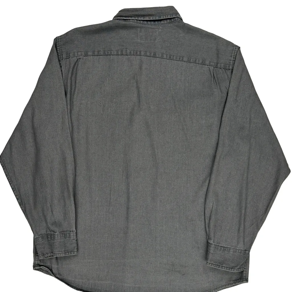 Wrangler Denim Shirt - XL Grey Cotton - Image 6