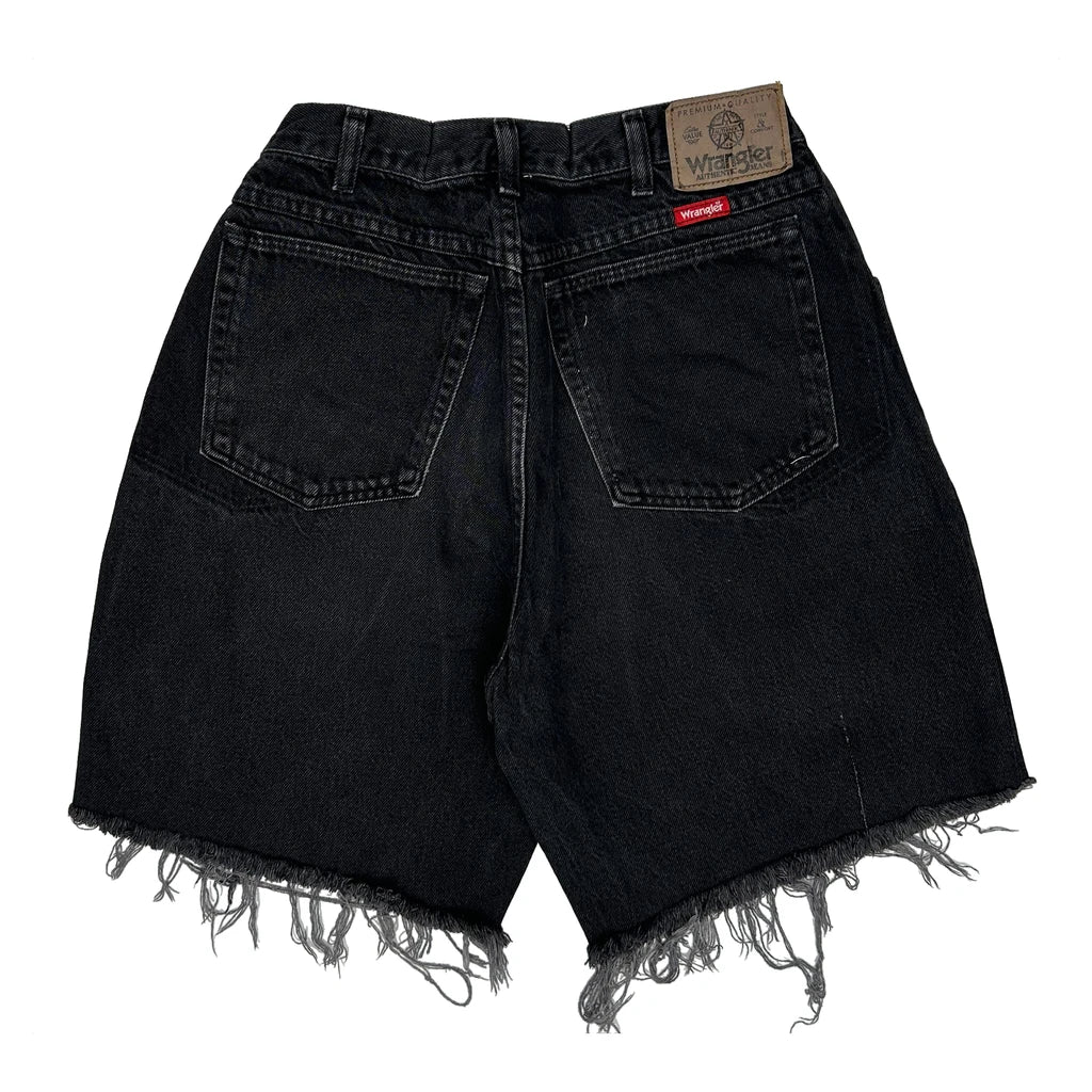 Wrangler Denim Shorts - 27W 9L Black Denim