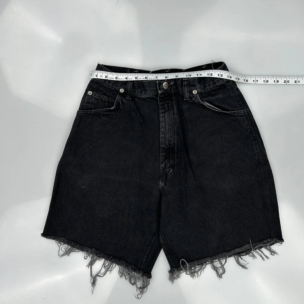 Wrangler Denim Shorts - 27W 9L Black Denim - Image 3