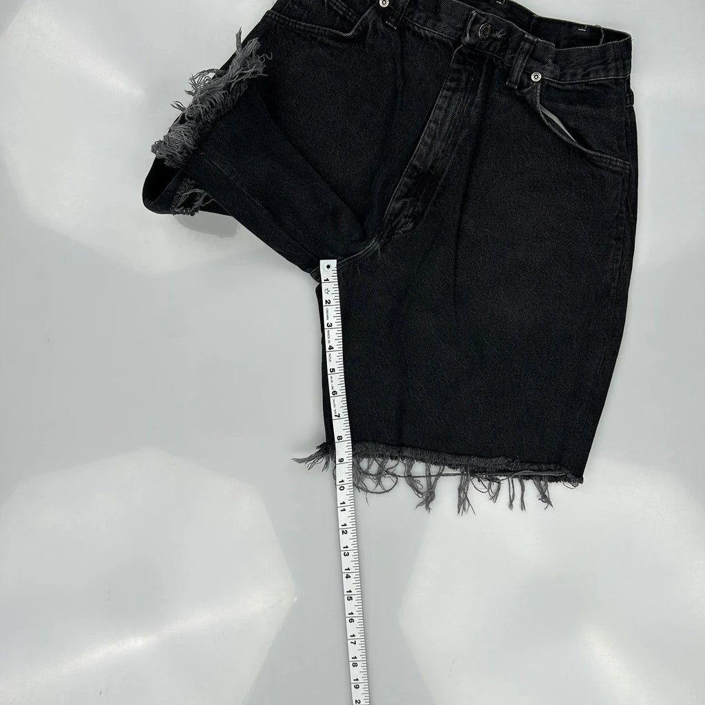 Wrangler Denim Shorts - 27W 9L Black Denim - Image 5