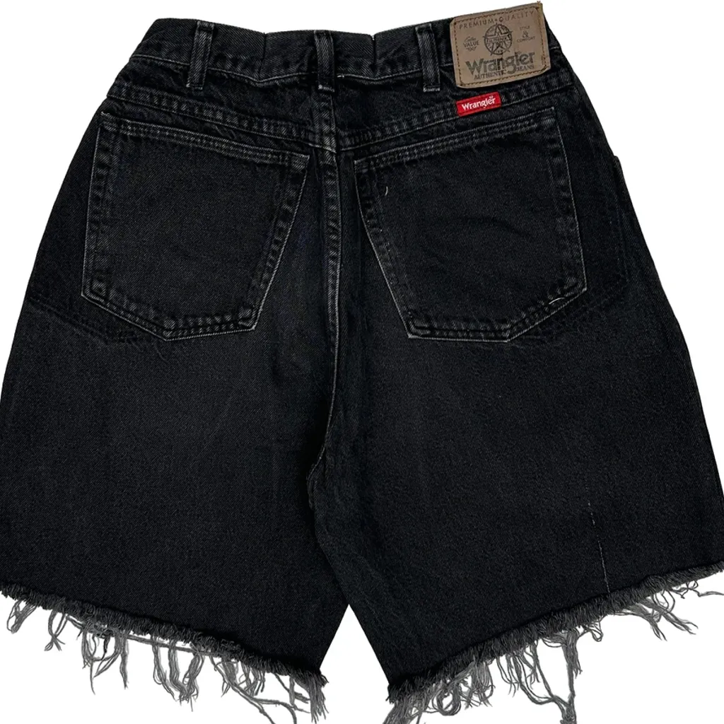 Wrangler Denim Shorts - 27W 9L Black Denim - Image 6